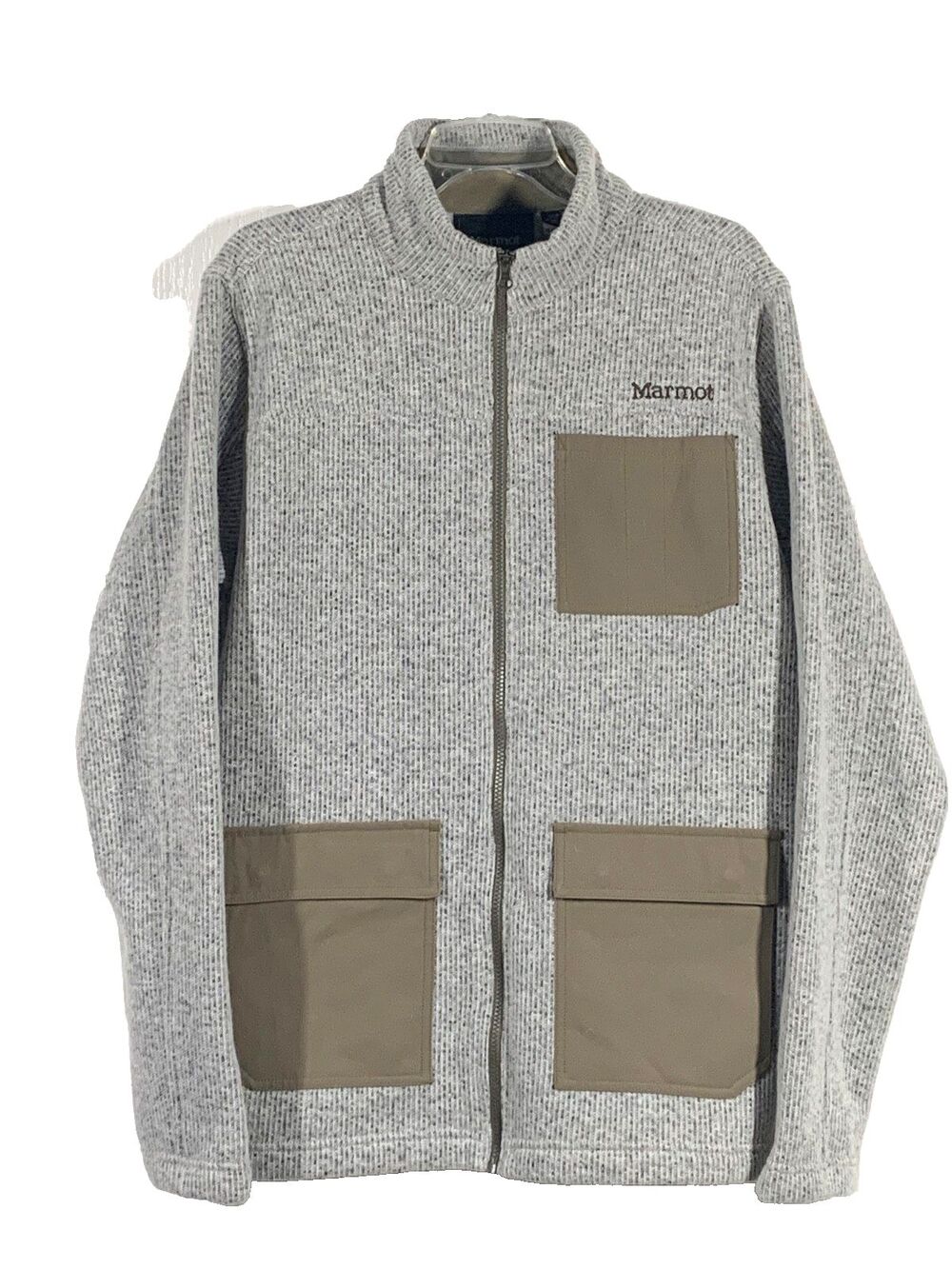 Marmot Men's Gilcrest Full-Zip Wool-Blend Jacket NWOT Oatmeal Heather XL